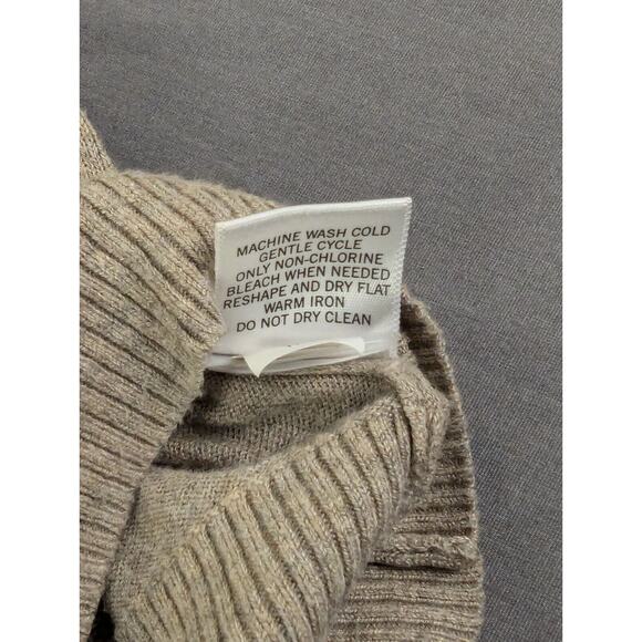 Banana Republic Cardigan Small Women's Short Sleeve Sweater Cotton Blend Beige - Picture 8 of 9